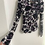 NWT Free People Movement Womens Shirt Rally Printed Layer Long Sleeve Size Small White Photo 5