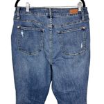 Judy Blue  Women's High Waist Skinny Fit Boho Embroidered Dandelion Jeans Sz 14W Photo 4