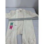 Lucky Brand Womans  Medium Long Sleeve Blanket Cascading Cream Detail Cardigan Photo 5