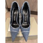 Tom Ford Frayed Raw Blue Denim Pointed Toe Stiletto Heel Pumps Size 39 $790 MSRP Photo 13