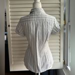 Loft Striped Short Sleeve Button-Up Shirt Photo 2