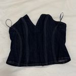 ZARA  Denim Corset Strapless Top XS Photo 1