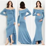 Motherhood Maternity NWT  Off-Shoulder Maternity Photoshoot Gown/Dress Photo 7