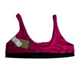 Nike  Women's Athletic  Swim Pink Bikini Top Swoosh Logo Sz XL Photo 1