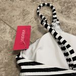 Xhilaration Black & White Ribbed Twist Front Bikini Top NEW Size XL Photo 7