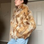 American Vintage Vintage 70s L’Elegante Genuine Fox Fur Short Coat Sz XS Multi Color Photo 6