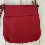 Nicole Miller crossbody full zip red purse w/gold accents Photo 11