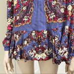 Free People  Ruffle Floral Tunic Top S Photo 3
