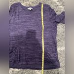 Ellen Tracy  Women's Knit Top Purple Long Sleeve Front Pockets Photo 8