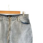 LIRA COBRA Ripped Denim Skirt Blue Size M Photo 3