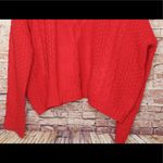 Mudd  | Red Chunky Cable Knit Sweater Photo 4