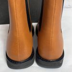 J.Crew  caramel brown leather refined Chelsea boots 9.5 NIB Photo 3