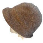 Vintage Kangol Furgora Hat Tan Angora Rabbit Fur Bucket Hat Made in England Boho Photo 0