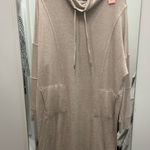 118. Renuar Hoodie Sweatshirt Dress with pockets Tan Size M Photo 4