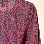 Motherhood Boho Maternity Long Tunic Top Button Down Floral Soft Lightweight Medium Office Photo 2