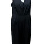 Calvin Klein Women's Size 14 Black Sleeveless V-Neck Jumpsuit Formal Photo 0