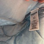 Kensie Light Blue Women's quilted puffer Jacket coat M floral snap front warm Photo 10