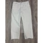 Madewell  90s Straight Crop Jeans Women's‎ Size 32 White Raw Hem Denim Photo 1