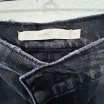 Hudson Jeans NEW Hudson Faye Ultra High-Rise Flare Jean Distressed Black Wash Size 34 Button Photo 8