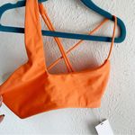 Mikoh  Queensland Cross Shoulder Bikini Top Orange XS NWT Photo 2