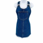 Forever 21 2/$30 Medium Wash Blue Denim Jean Overall Dress S Photo 2