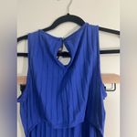 Amour Vert Kelly Ribbed Dress with cutout back - Lapis Blue - Size L - NWT Photo 8