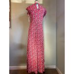 Loveappella Torri med Maxi Dress Red Floral boho flowy cottage fairy Y2K whimsi Photo 3