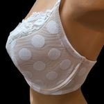 Frederick's of Hollywood New Women’s Polka Dot Lacey Sexy Underwired Bra Sz 34DD Photo 3