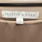 Preston & York  Elegant champagne kimono sleeve sheath dress Sz 14 Photo 2