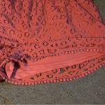 Just Be Woman’s shorts orange/peach crochet with lining elastic waist Photo 3