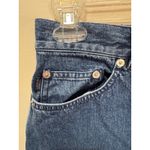 Ralph Lauren Lauren Jeans Co. Denim Midi Skirt Frayed Hem Size 10P Photo 4