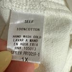 *NEW* Savannah Jane Rhinestone Denim Shorts White Size 1X Photo 6