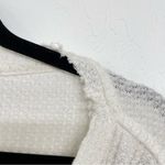 Urban Outfitters Out From Under White Waffle Knit Cardigan Sweater Womens M Raw Edge Boho Fall Photo 4