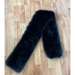 Banana Republic  Black Faux Fur Scarf‎ Wrap Photo 1