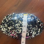 Kardashian Kollection  Black Silver Sequins Zippered Clutch Bag Size Small Photo 3