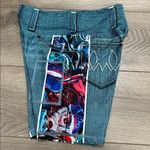 INKnBURN Blue Denim Pocket Graphic Bike Active Shorts Size Small Photo 3