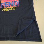 Fendi Woman's Navy Sequin Graphic T-Shirt Photo 3