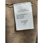 Classiques Entier  Brown Animal Print Silk Cashmere Blend Cardigan Sweater Sz L Photo 11