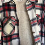 Sage Plaid Sherpa Shacket Photo 2