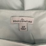L.L. Bean Signature Cotton Belted Colorblock Dress in Blue Black‎ White Size 2P Photo 2