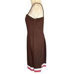 Jessica Howard  Chocolate Brown 2-Piece Dress Set Size 8 Business Linen Blend Photo 5