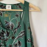 CAbi green floral lightweight sleeveless dress women size medium summery design Photo 1