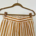 Madewell  Women’s Tapered Huston Pull On Stripe Linen Crop Pants Size XS Photo 5