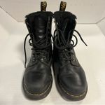 Dr. Martens Boots Serena Faux Fur Lined Lace Up Boots in Black Sz US 6/EU 37 GUC Photo 5