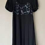 Lucca Black Puff Sleeve Babydoll Dress Size Small Photo 1