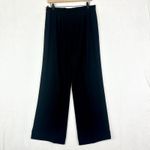 Max Mara  Wide Leg Trouser Pants Size 10 Black Triacetate Quiet Luxury Career Photo 1