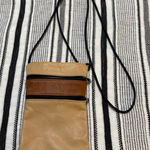 Leather Crossbody Phone Bag Small Shoulder Purse Tan Brown Zipper‎ Photo 0