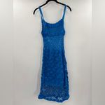 J.Crew  Electric Blue Crochet Sweater Dress Photo 7