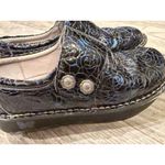 Alegria Deliah Moody Blues Shoes 37 clogs 7 7.5 Patent Slip On Mules DEL-7506 Photo 12