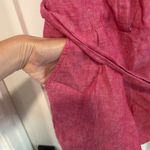 Joie  Toinette‎ Belted Linen Pink Chambray Sleeveless Romper - Medium Photo 4